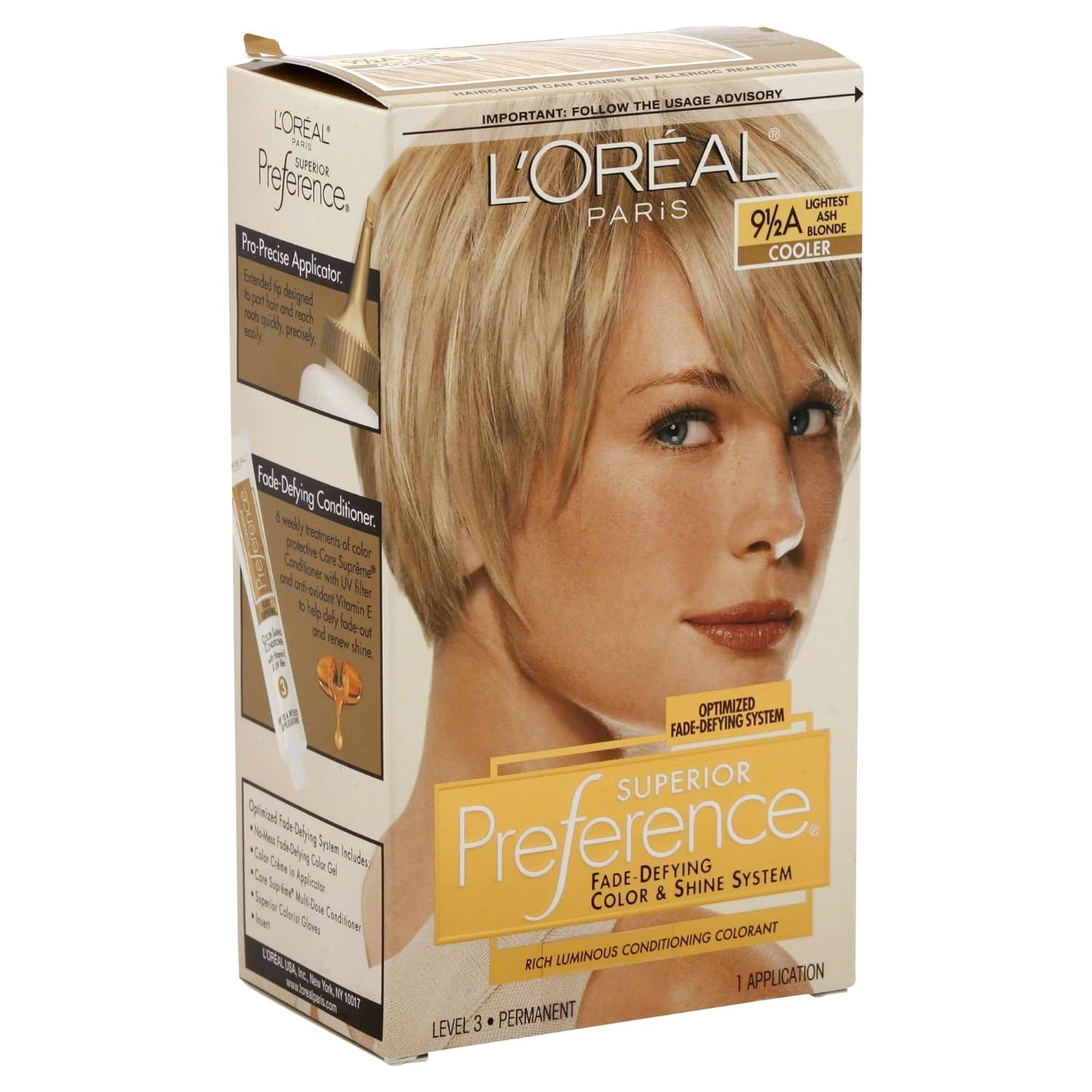 L'Oreal Superior Preference - 9-1/2A Lightest Ash Blonde (Cooler) 1 Each