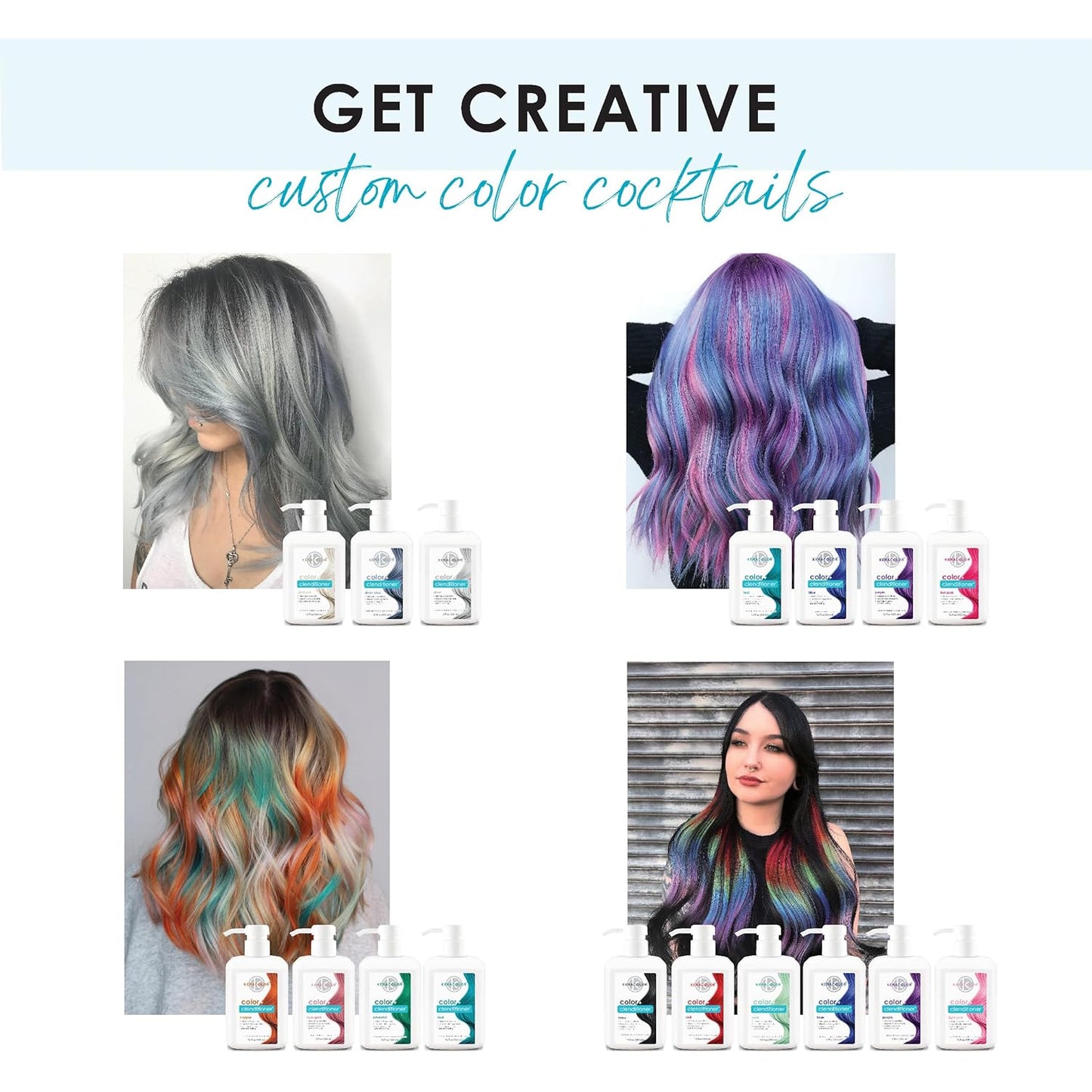 Keracolor Clenditioner Hair Dye (22 Colors) Semi Permanent Hair Color Depositing Conditioner, 12 Fl Oz