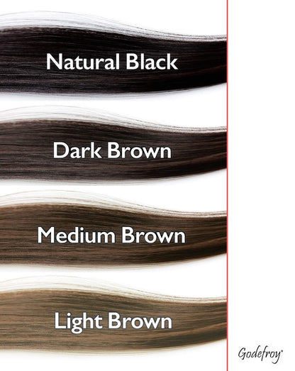Godefroy Hair Color Kit for Spot Coloring, Covers Up Gray Hairs, Dark Brown, 4-Application Kit