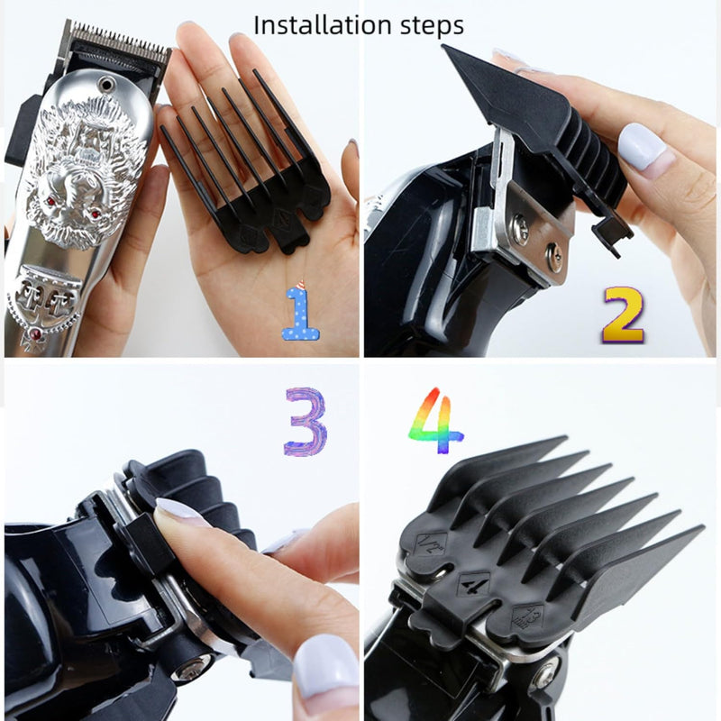 8 Pcs Professional Hair Clipper Combs Guides, Wahl Replacement Guards Set