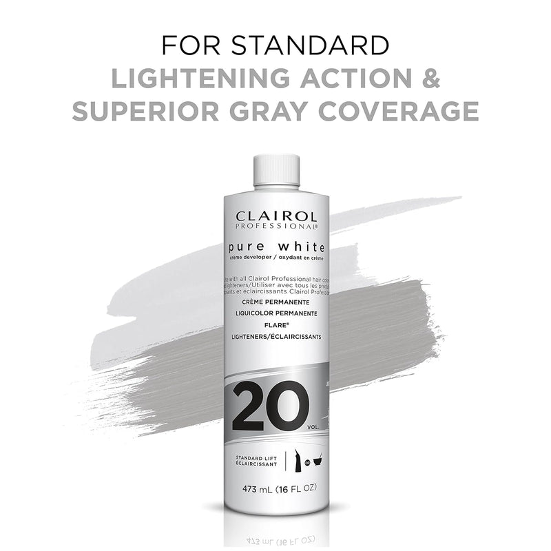 Clairol Professional Pure White 20 Volume Hair Developer – 16 fl oz