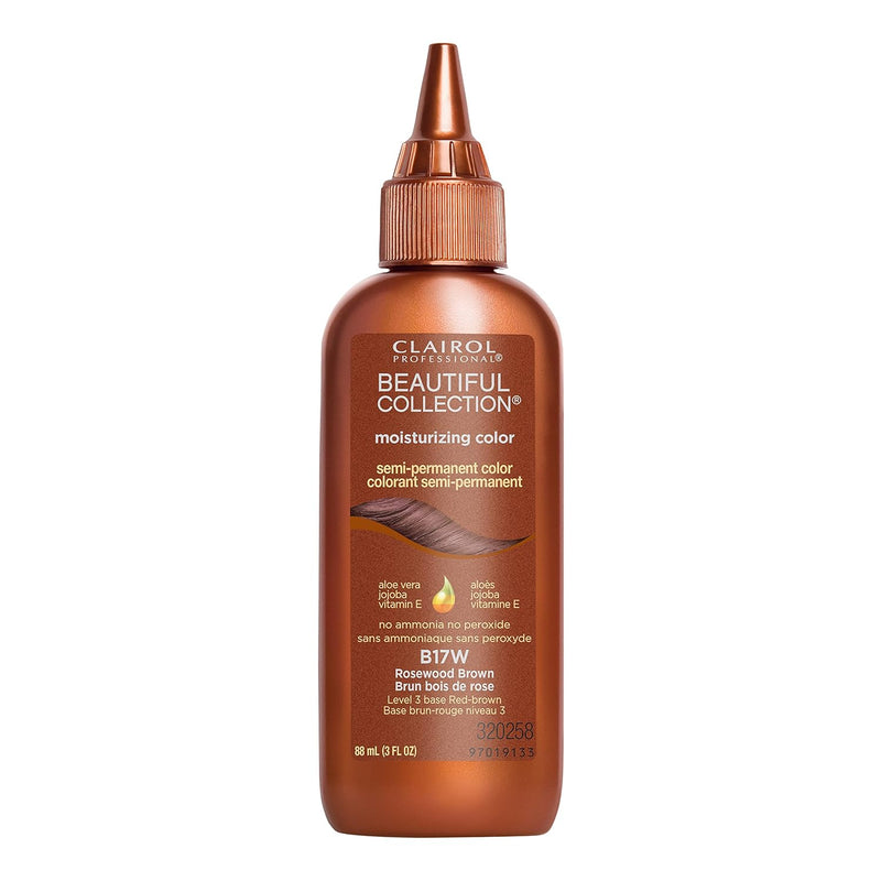 Clairol Beautiful Collection, B17W Rosewood Brown Semi-permanent Hair Color, 3 Oz