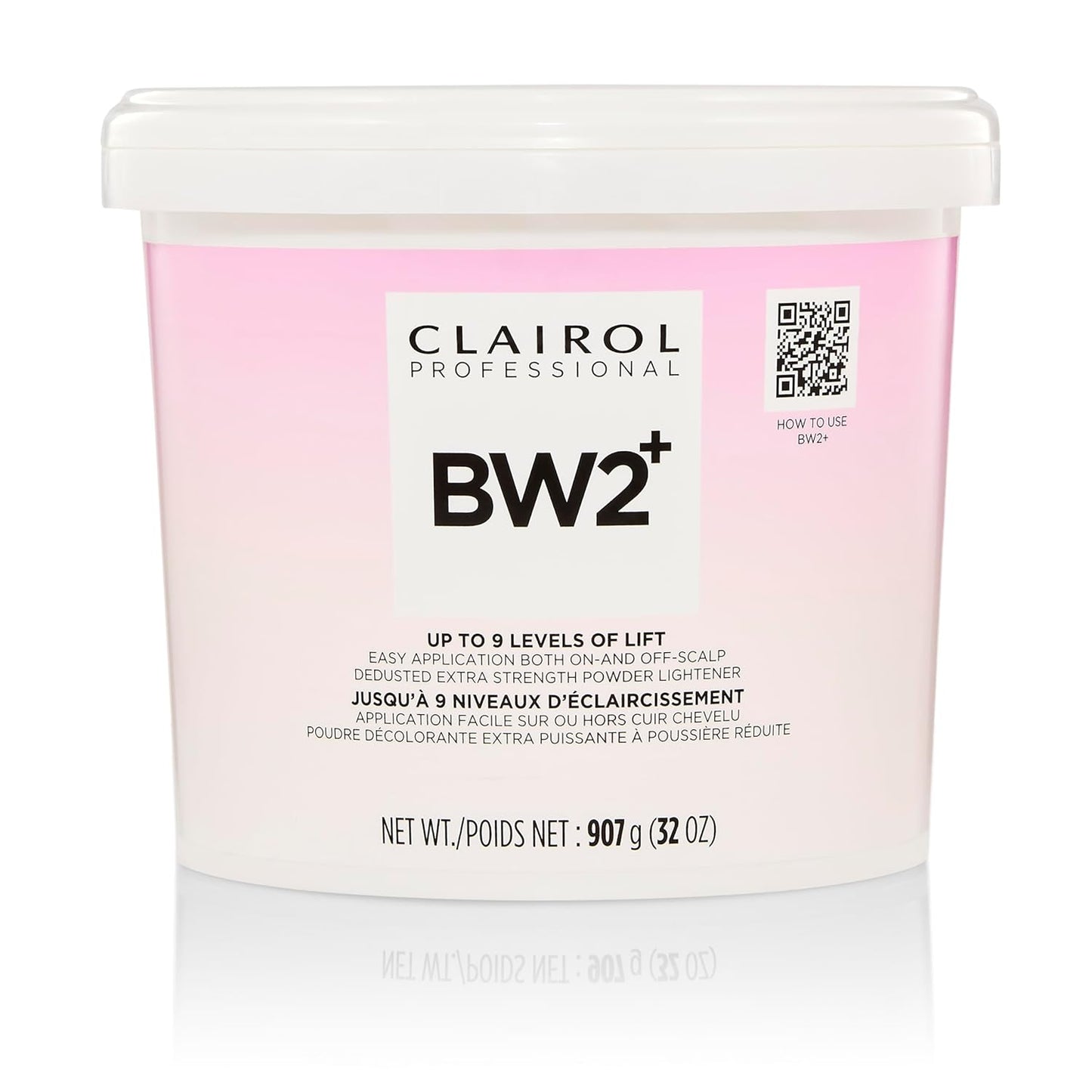 Clairol Professional BW2+ Extra Strength Powder Lightener, Up to 9 Levels of Lift for Hair Highlights & Lightening