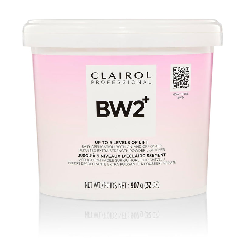 Clairol Professional BW2+ Extra Strength Powder Lightener, Up to 9 Levels of Lift for Hair Highlights & Lightening