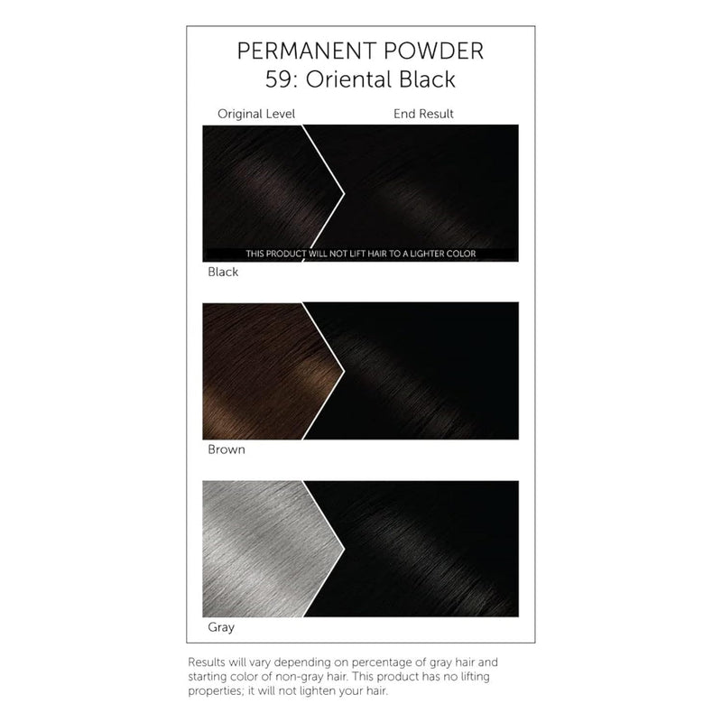 Bigen Permanent Powder Hair Color 59 Oriental Black