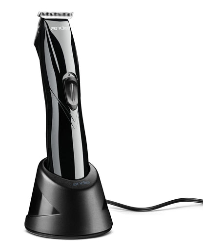 Andis 32475 Slimline Pro Corded/Cordless Hair & Beard Trimmer, T-Blade Zero Gapped with Lithium-Ion Battery, Ear & Body Grooming – Black