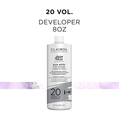 Clairol Professional Clairoxide Pure White 20 Volume Creme Developer, 8 Fl Oz