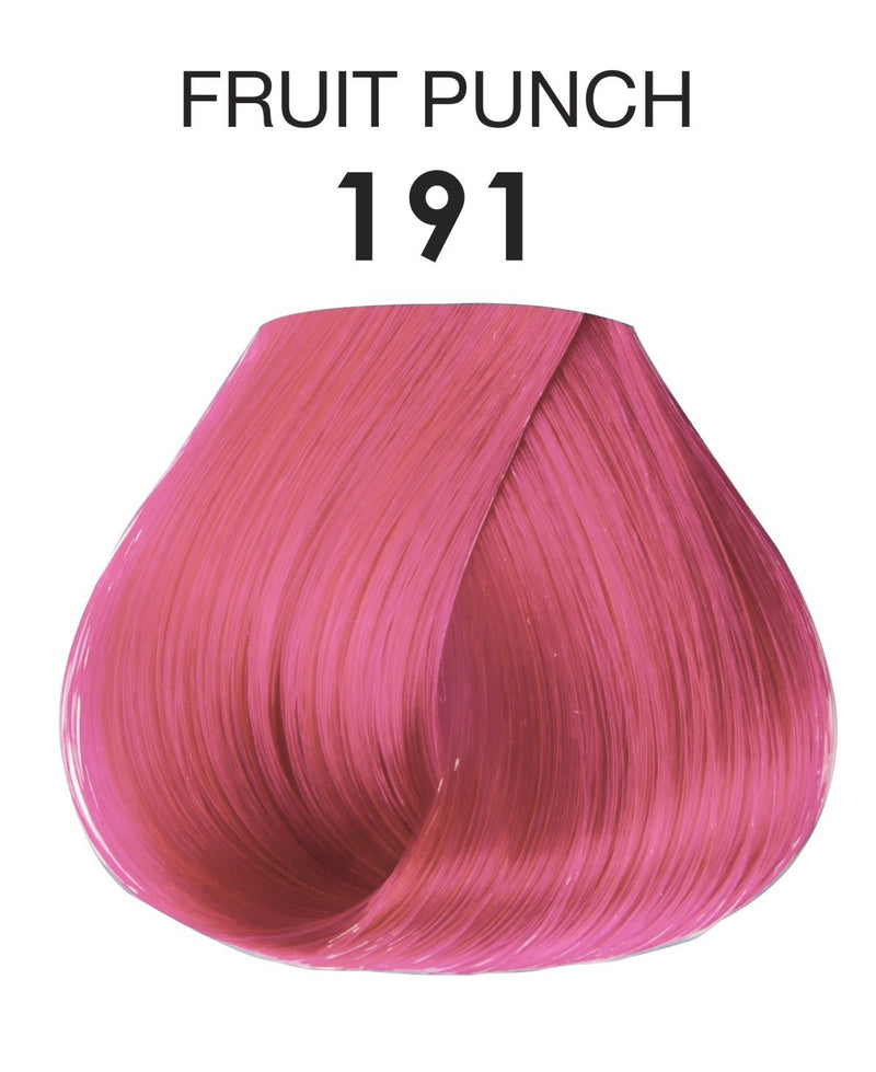 Adore Semi Permanent Hair Color - Vegan and Cruelty-Free Pink Hair Dye - 4 Fl Oz - 191 Fruit Punch