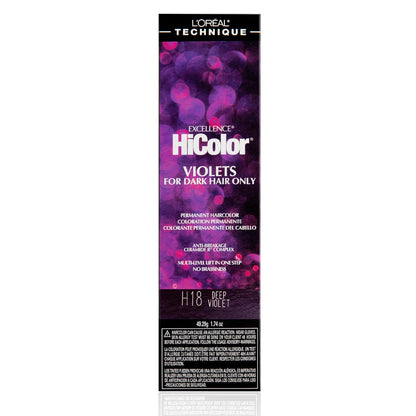 L'Oreal Excellence HiColor Violets H18 Deep Violet 1.74 oz