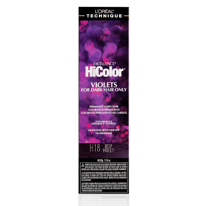 L'Oreal Excellence HiColor Violets H18 Deep Violet 1.74 oz