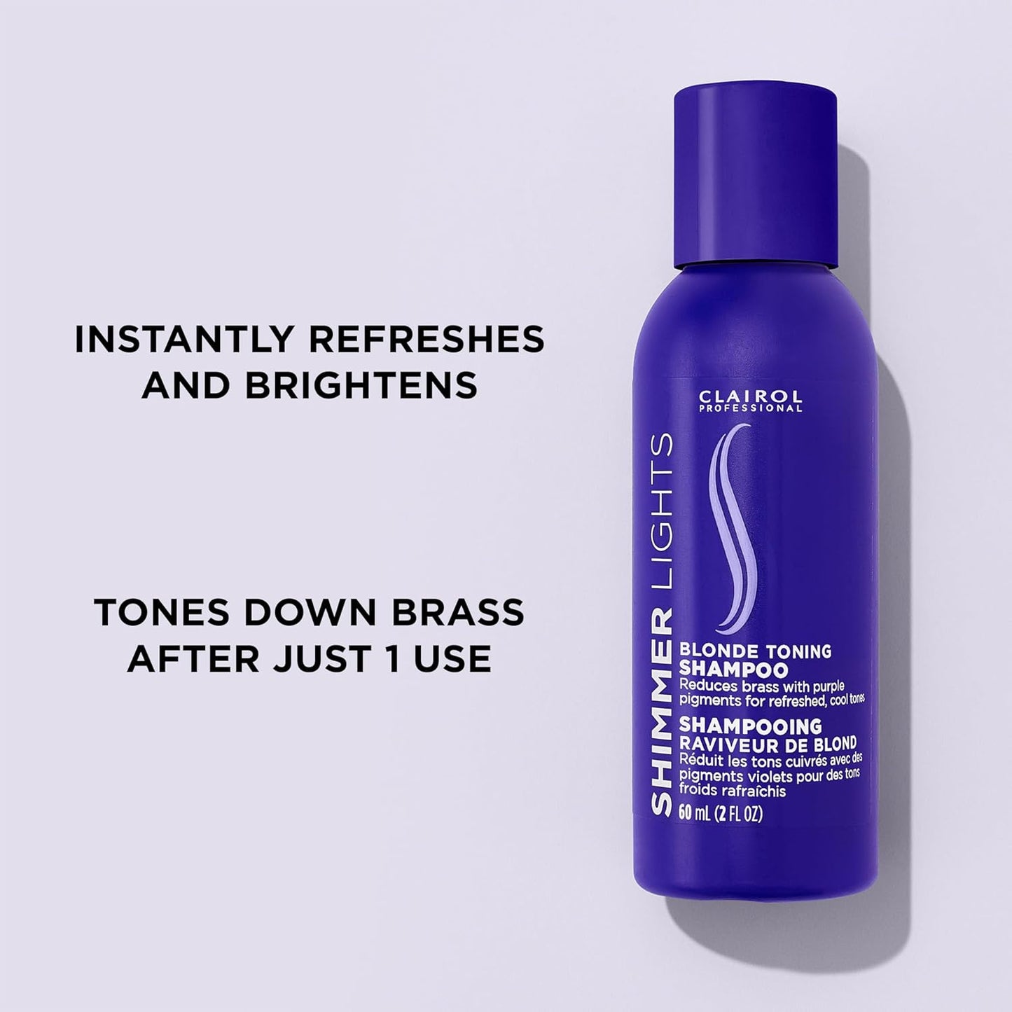 Clairol Professional Shimmer Lights Purple Shampoo, 2 fl. Oz