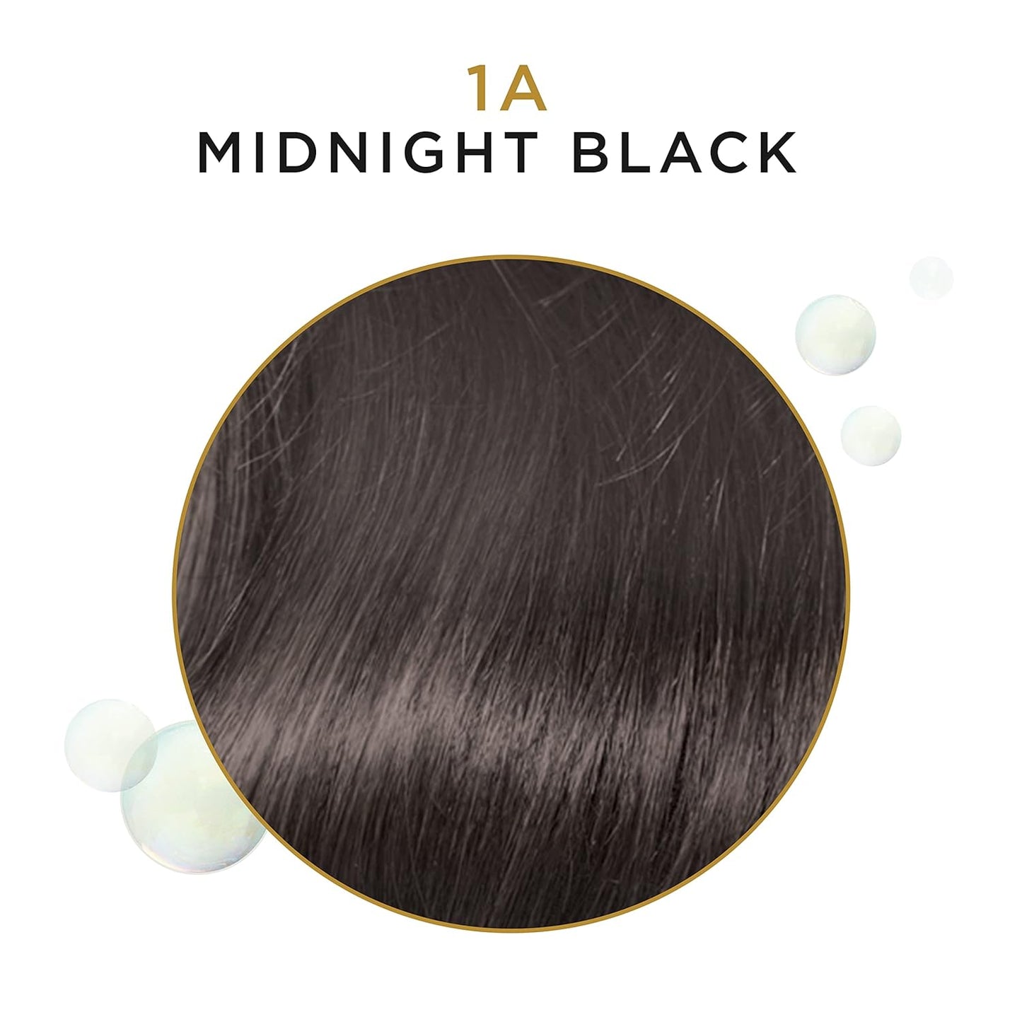 Clairol Beautiful Collection Semi-Permanent Hair Color - BEAU COLL GRAY [1A] Midnight Black, 3 oz