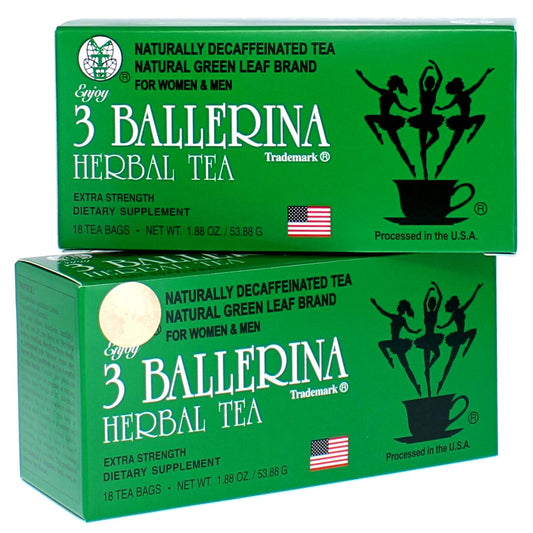 3 Ballerina Tea Drink Extra Strength, 18 Count