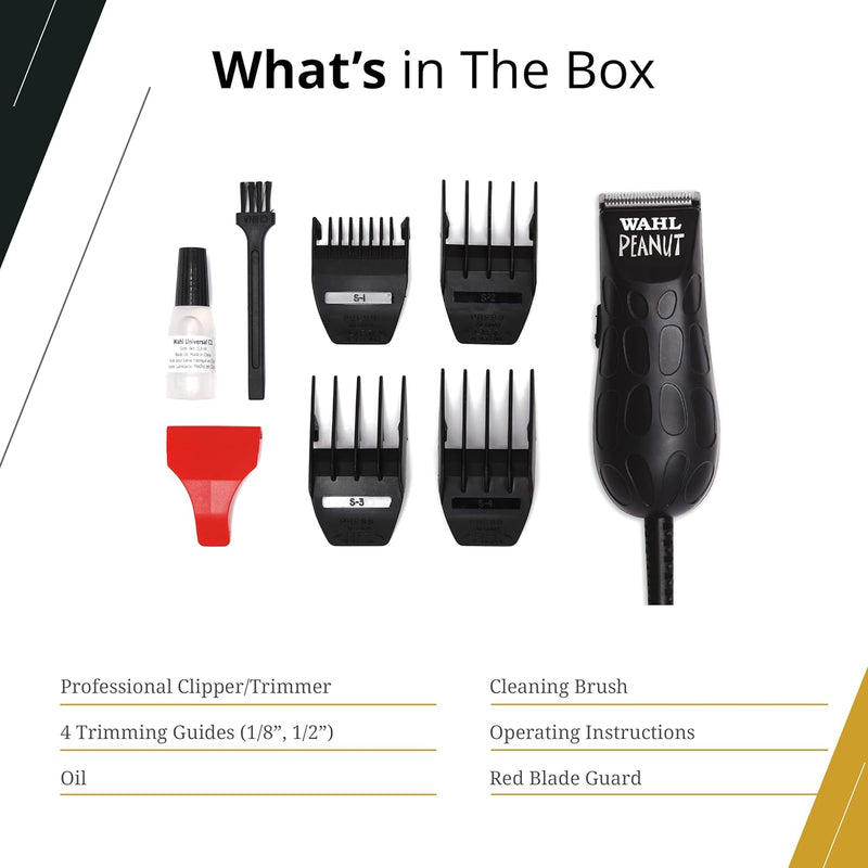Wahl Professional Peanut Corded Trimmer - Compact, Lightweight Powerful Rotary Motor Grooming Tool
