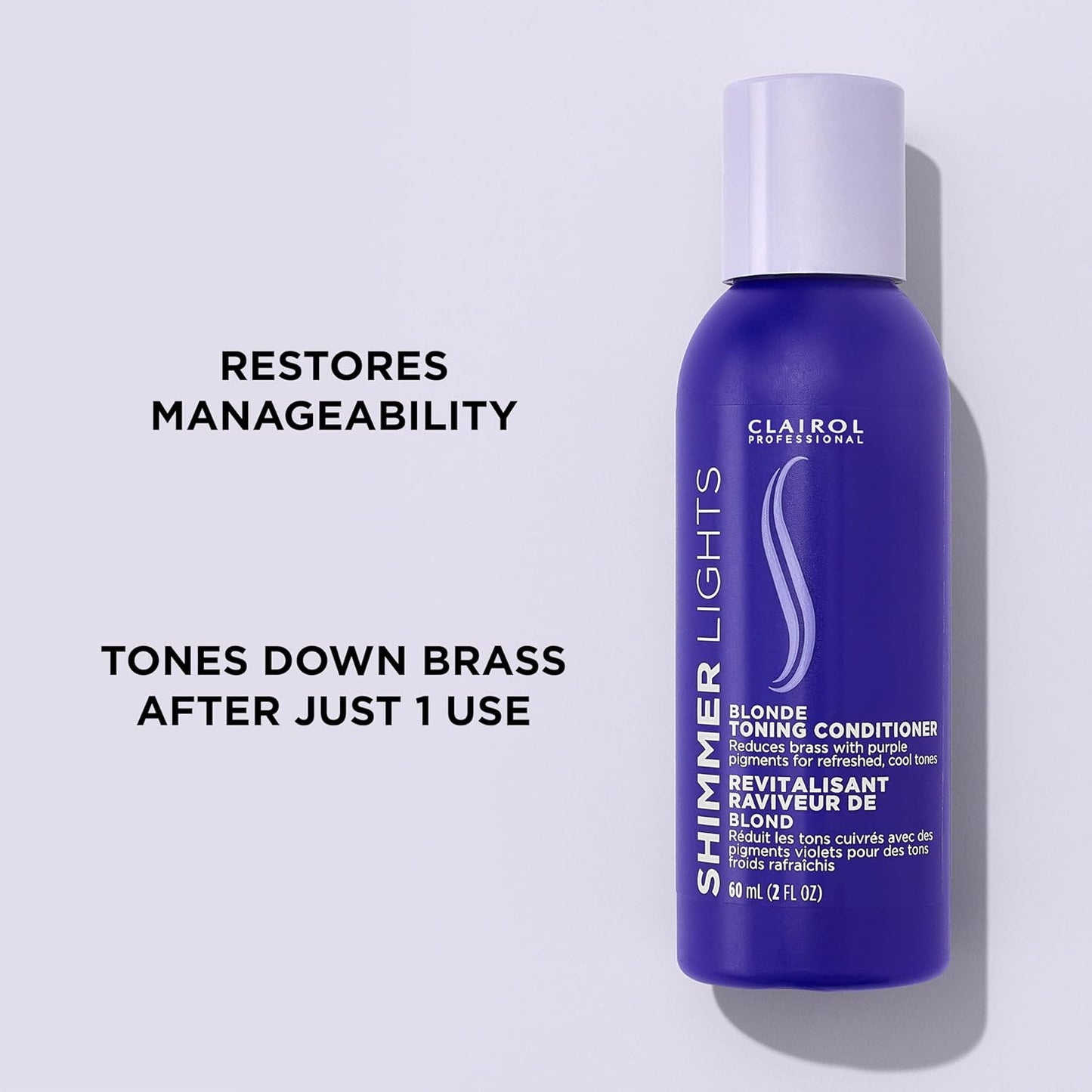 Clairol Professional Shimmer Lights Purple  Conditioner ( 2oz )
