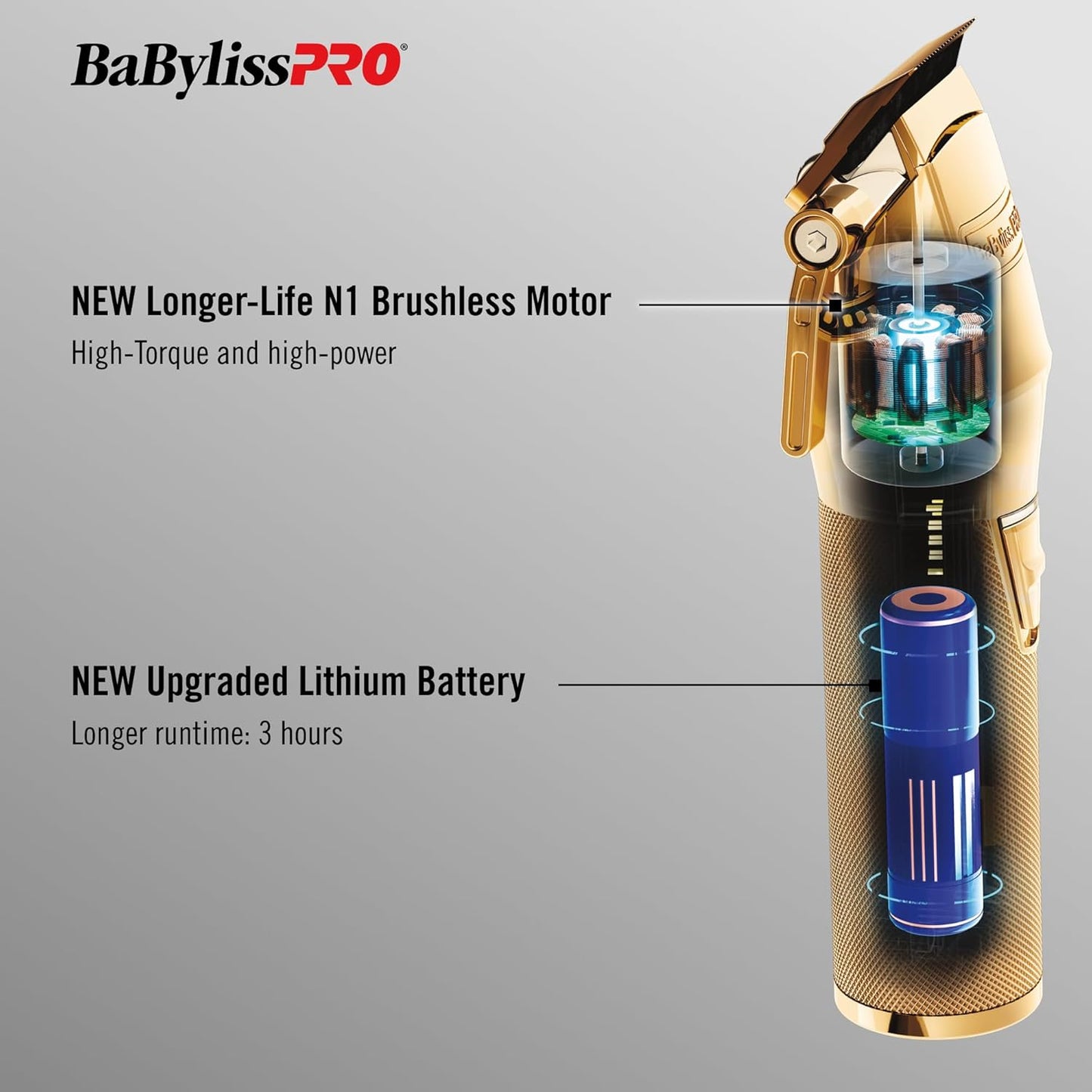 BaBylissPRO FX+ Professional Cord/Cordless Clippers
