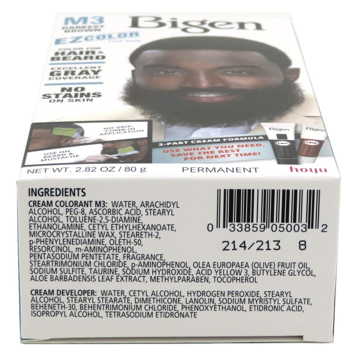 Bigen EZ Color for Men Darkest Brown Kit