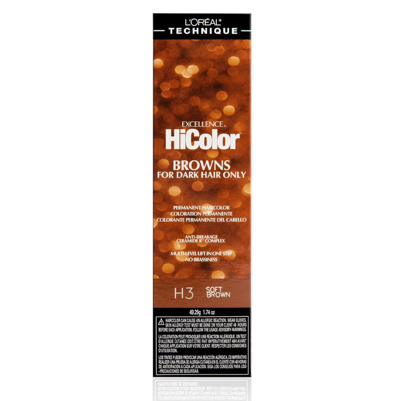 L'OREAL HI COLOR H3 SOFT BROWN 1.74oz