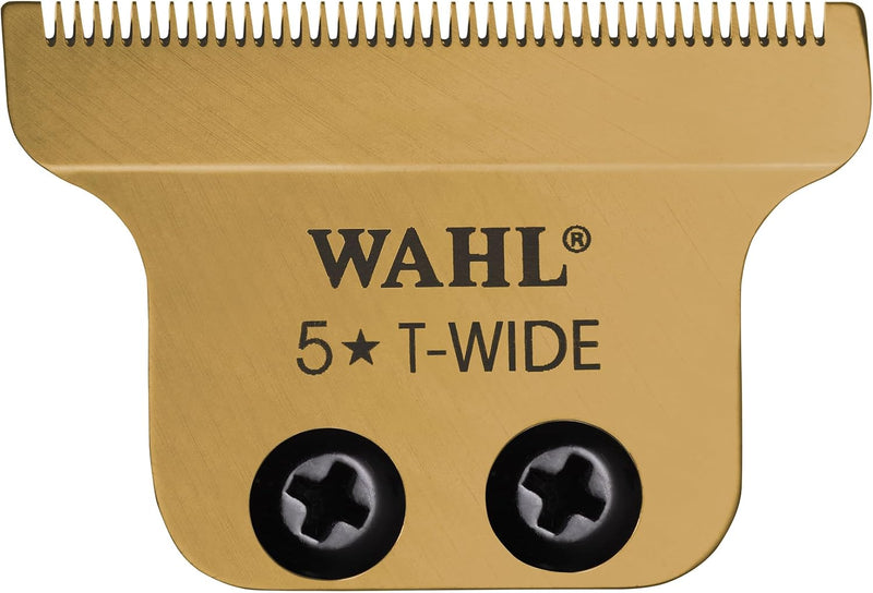 Wahl Professional Gold T-Wide Blade for The 5 Star Series Detailer Li Gold Trimmer, for Professional Barbers and Stylists Item – 2215-700