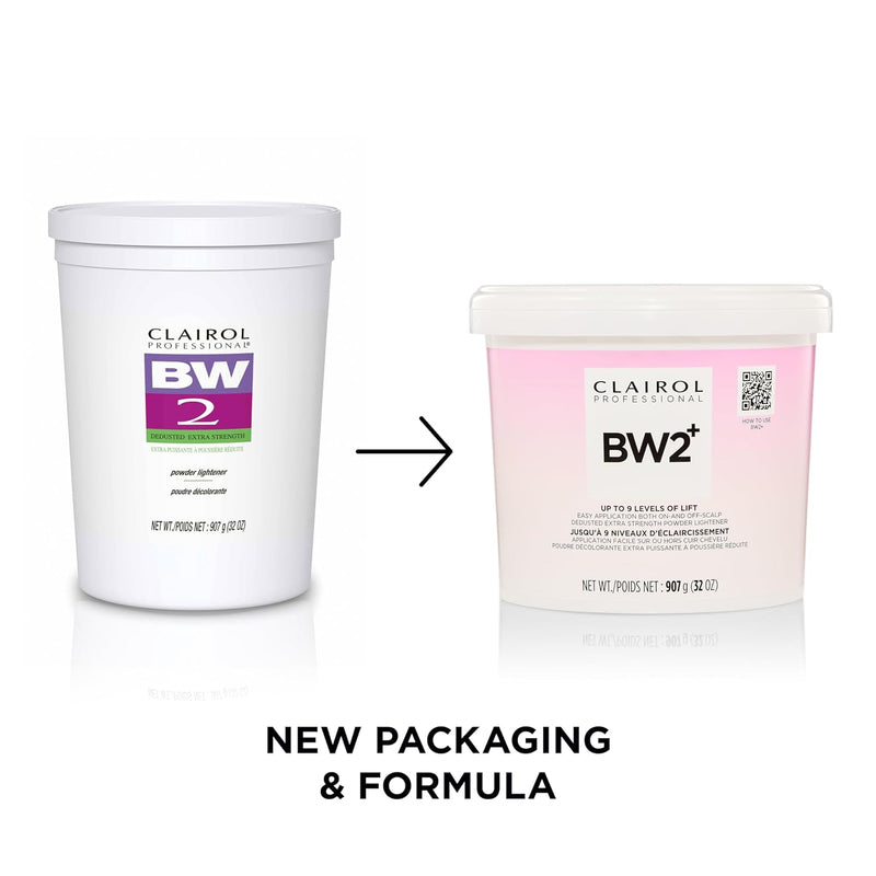 Clairol Professional BW2+ Extra Strength Powder Lightener, Up to 9 Levels of Lift for Hair Highlights & Lightening