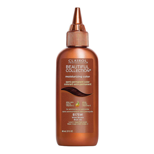 B175W Wine Brown Clairol Professional Beautiful Collection - Semi-Permanent Moisturizing Hair Color - / 3 oz.