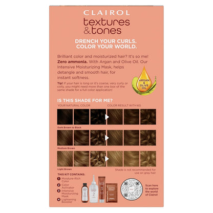 Clairol Textures & Tones Permanent Hair Dye, 6G Honey Blonde Hair Color