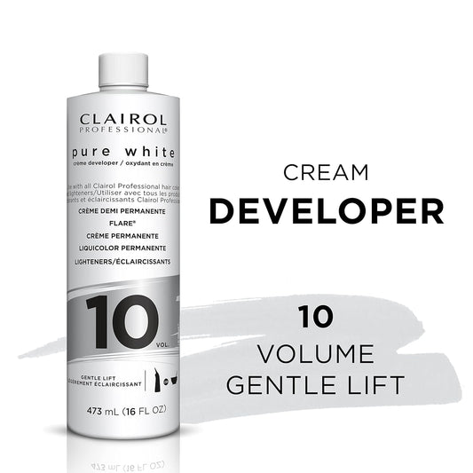 Clairol Professional Pure White 10 Volume Hair Developers for Lightening & Gray Coverage