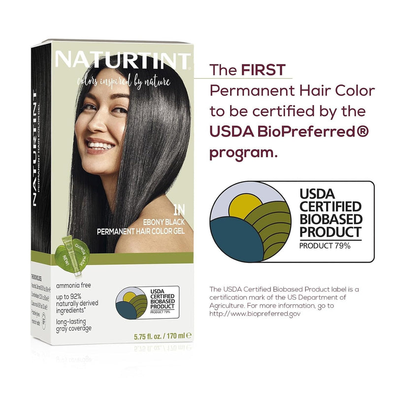Naturtint Permanent Hair Color 1N Ebony Black