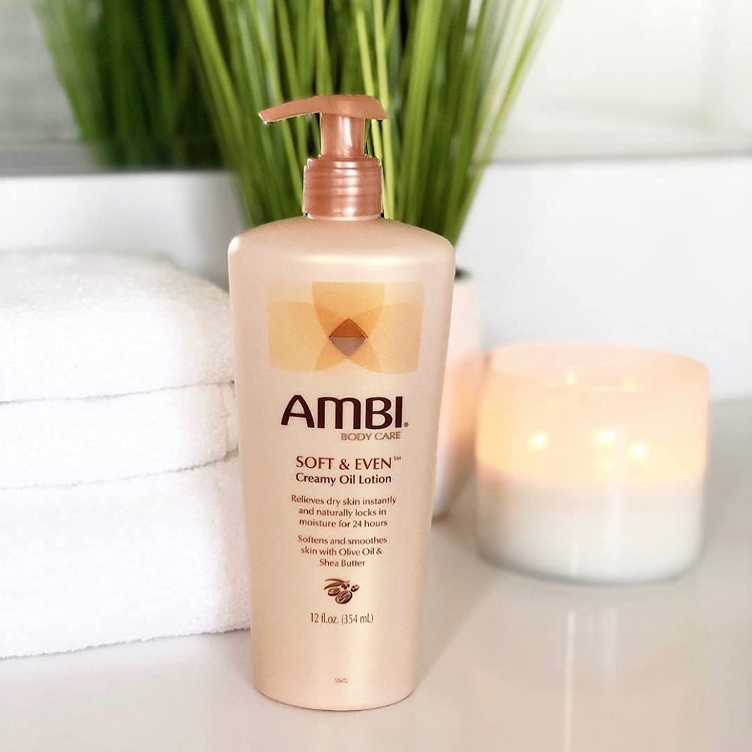 Ambi Skincare Soft & Even Creamy Oil Lotion, 12 Ounce