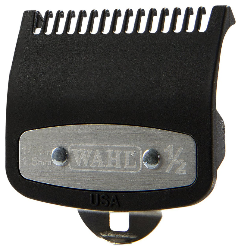 Wahl Professional #1/2 Premium 1/16" Cutting Guide with Metal Clip #3354-1000 - Great for Barbers and Stylists - Ensures Smoother, Safer Cutting Experience - Fits All Wahl Vibrator Clippers