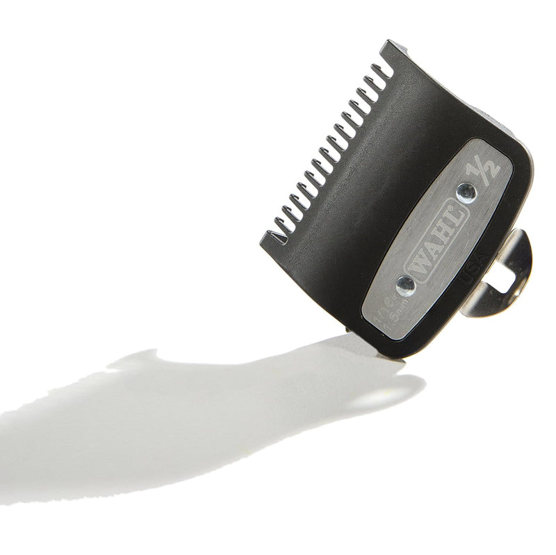 Wahl Professional #1/2 Premium 1/16" Cutting Guide with Metal Clip #3354-1000 - Great for Barbers and Stylists - Ensures Smoother, Safer Cutting Experience - Fits All Wahl Vibrator Clippers