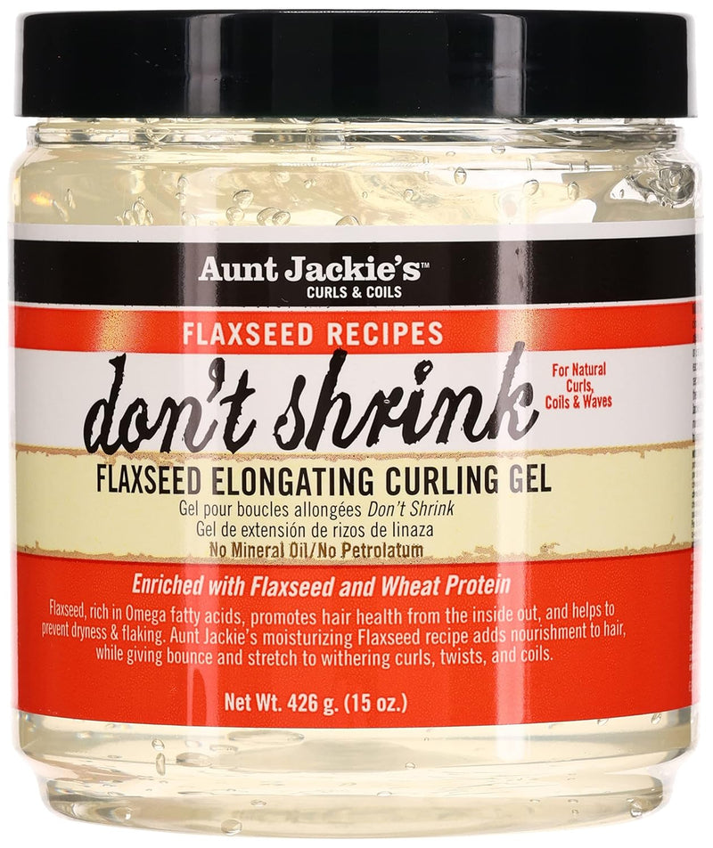 Aunt Jackie's Don't Shrink Flaxseed Elongating Curling Gel, 15 oz
