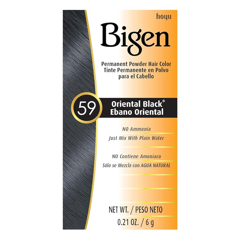 Bigen Permanent Powder Hair Color 59 Oriental Black