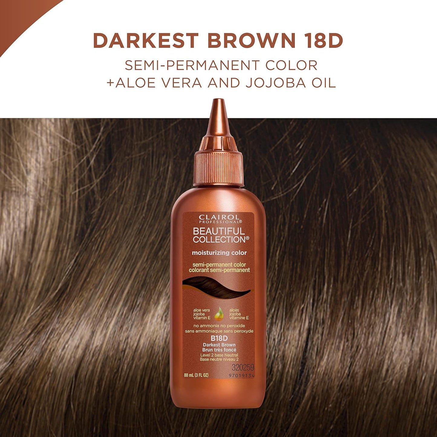 Clairol Beautiful Coll. #B18D Darkest Brown 3oz