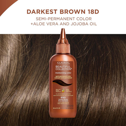 Clairol Beautiful Coll. #B18D Darkest Brown 3oz