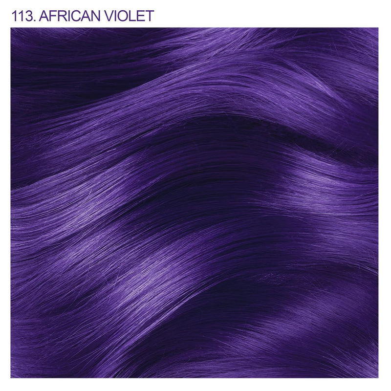 Adore Semi Permanent Hair Color - Vegan and Cruelty-Free Purple Hair Dye - 4 Fl Oz - 113 African Violet