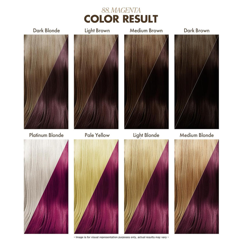 Adore Semi Permanent Hair Color - Vegan and Cruelty-Free Purple Hair Dye - 4 Fl Oz - 088 Magenta