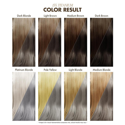 Adore Semi Permanent Hair Color - Vegan and Cruelty-Free Silver Hair Dye - 4 Fl Oz - 155 Titanium