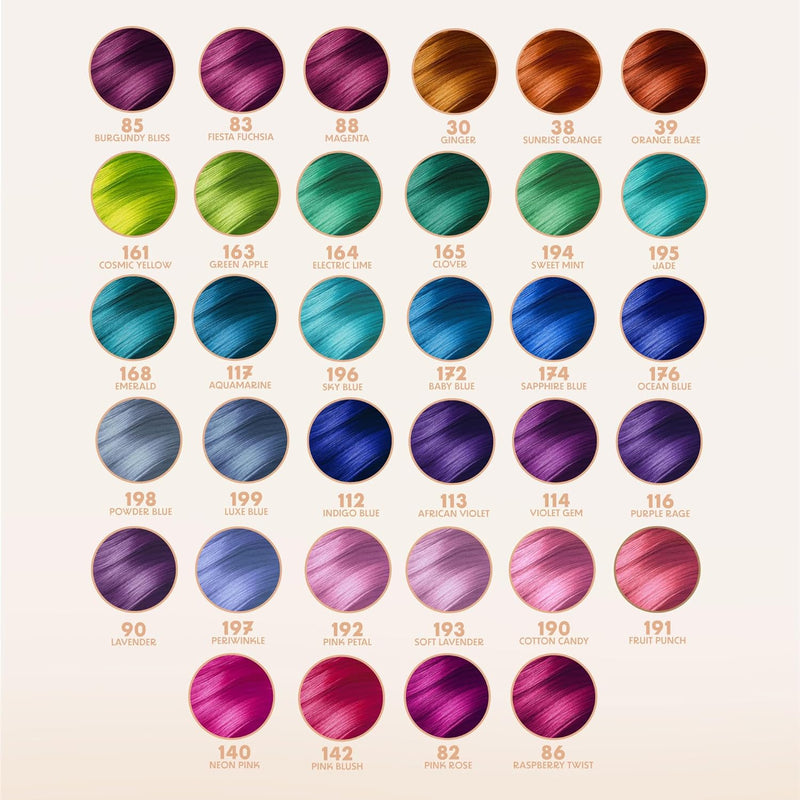 Adore Semi Permanent Hair Color - Vegan and Cruelty-Free Blue Hair Dye - 4 Fl Oz - 174 Sapphire Blue