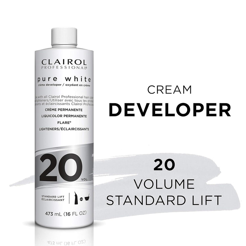 Clairol Professional Pure White 20 Volume Hair Developer – 16 fl oz