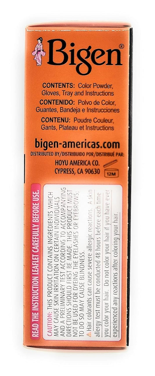 Bigen Permanent Powder Hair Color 58 Black Brown