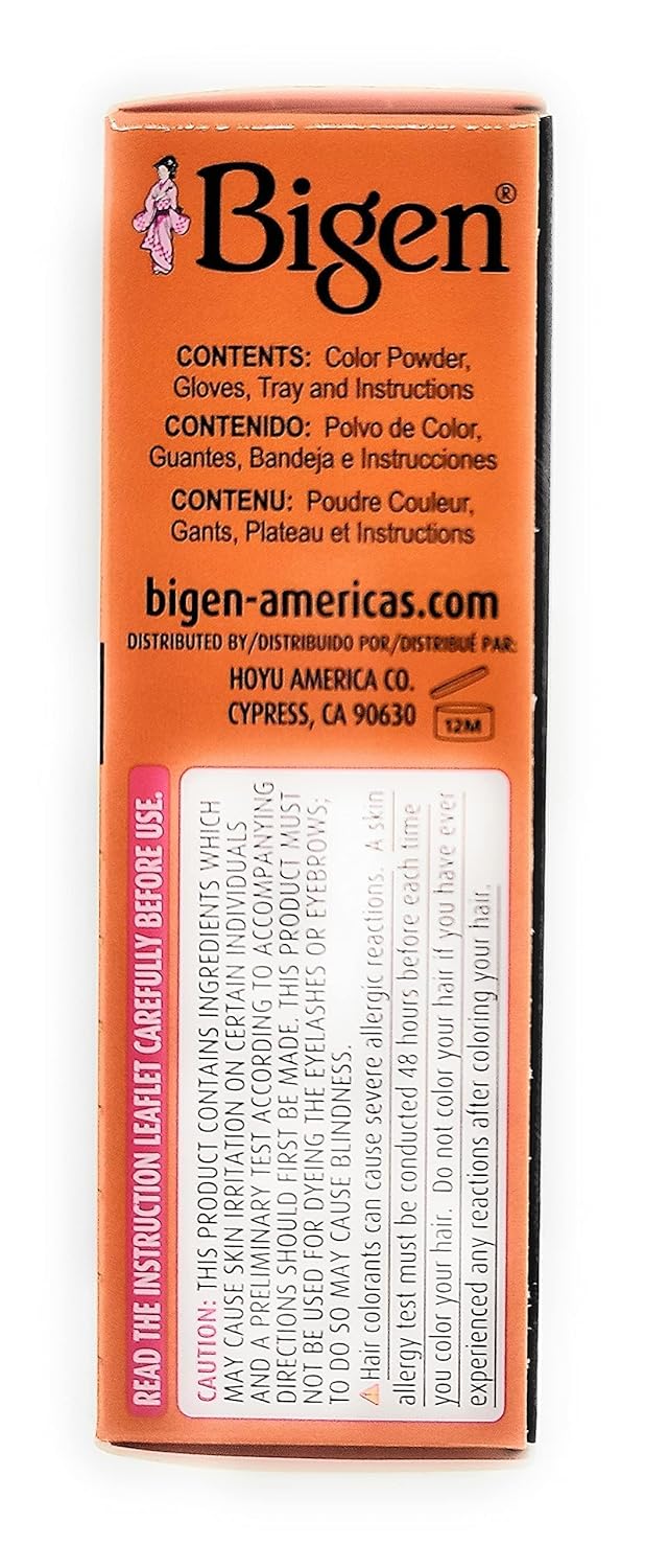 Bigen Permanent Powder Hair Color 58 Black Brown