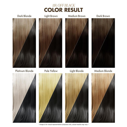 Adore Semi Permanent Hair Color - Vegan and Cruelty-Free Black Hair Dye - 4 Fl Oz - 118 Off Black