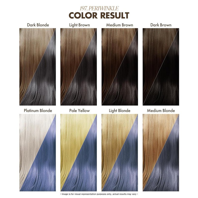 Adore Semi Permanent Hair Color - Vegan and Cruelty-Free Purple Hair Dye - 4 Fl Oz - 197 Peri Winkle
