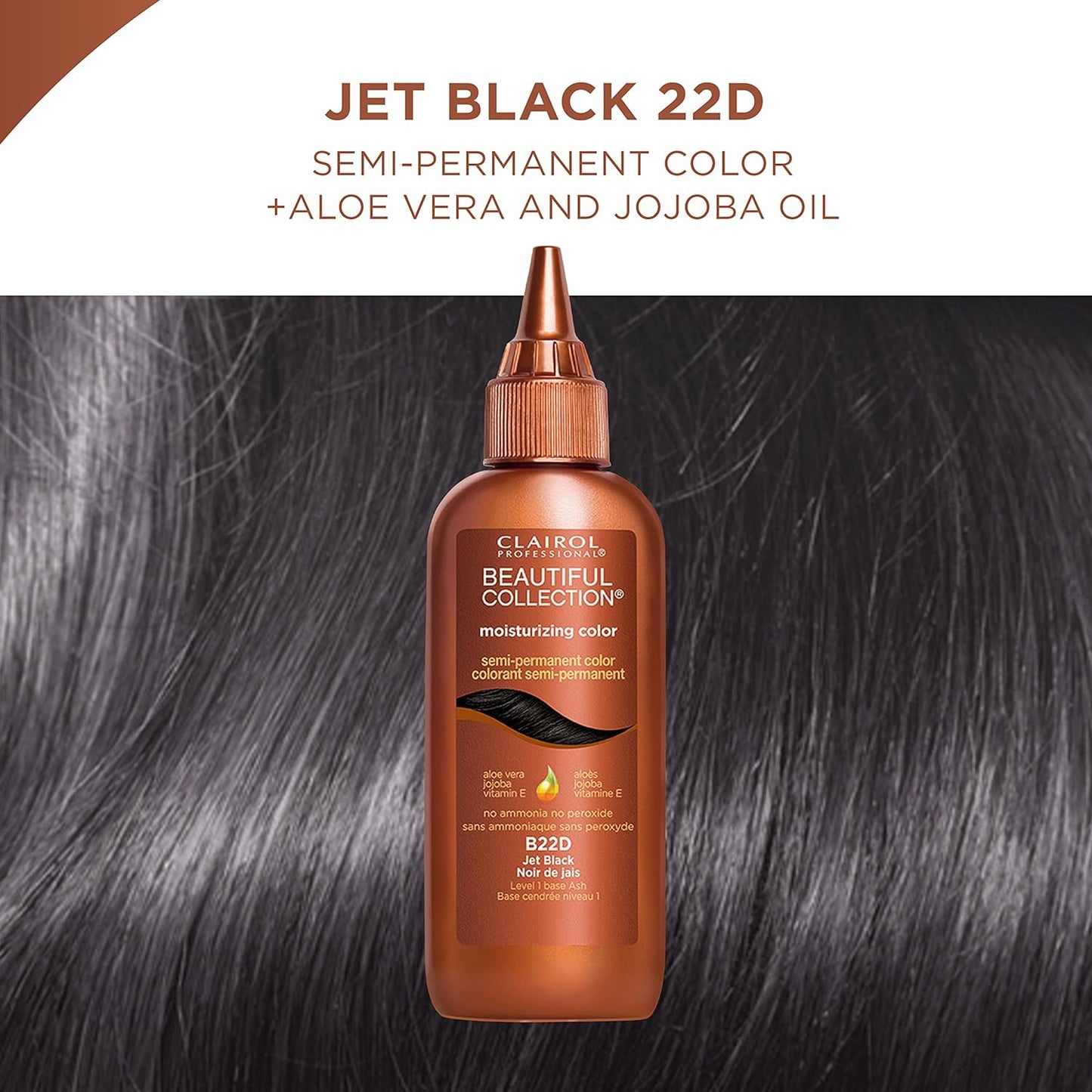 Clairol Beautiful Coll. #B22D Jet Black 3oz