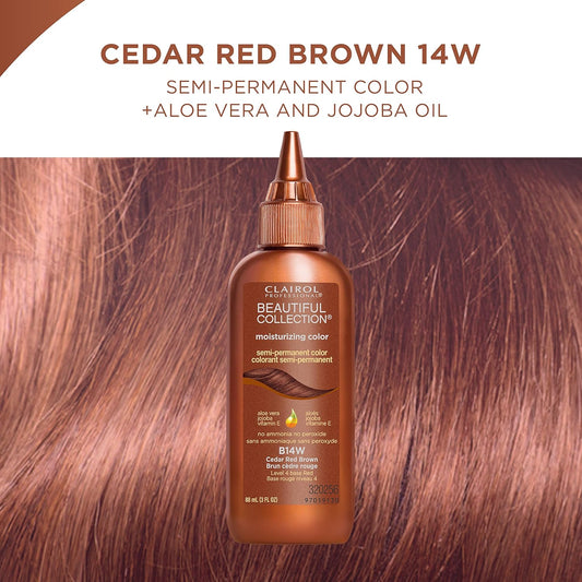 Clairol Professional Beautiful Collection Hair Color, 14w Cedar Red Brown, 3 Oz