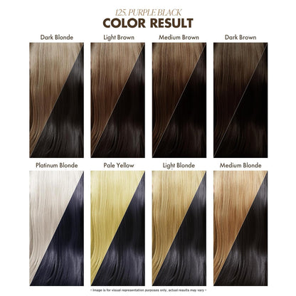 Adore Semi Permanent Hair Color - Vegan and Cruelty-Free Black Hair Dye - 4 Fl Oz - 125 Purple Black