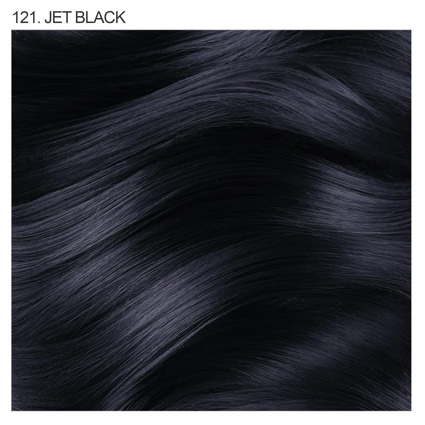 Adore Semi Permanent Hair Color - Vegan and Cruelty-Free Hair Dye - 4 Fl Oz - 121 Jet Black