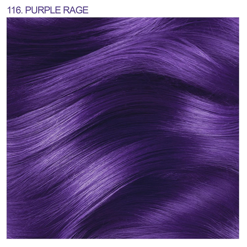 Adore Semi Permanent Hair Color - Vegan and Cruelty-Free Hair Dye - 4 Fl Oz - 116 Purple Rage
