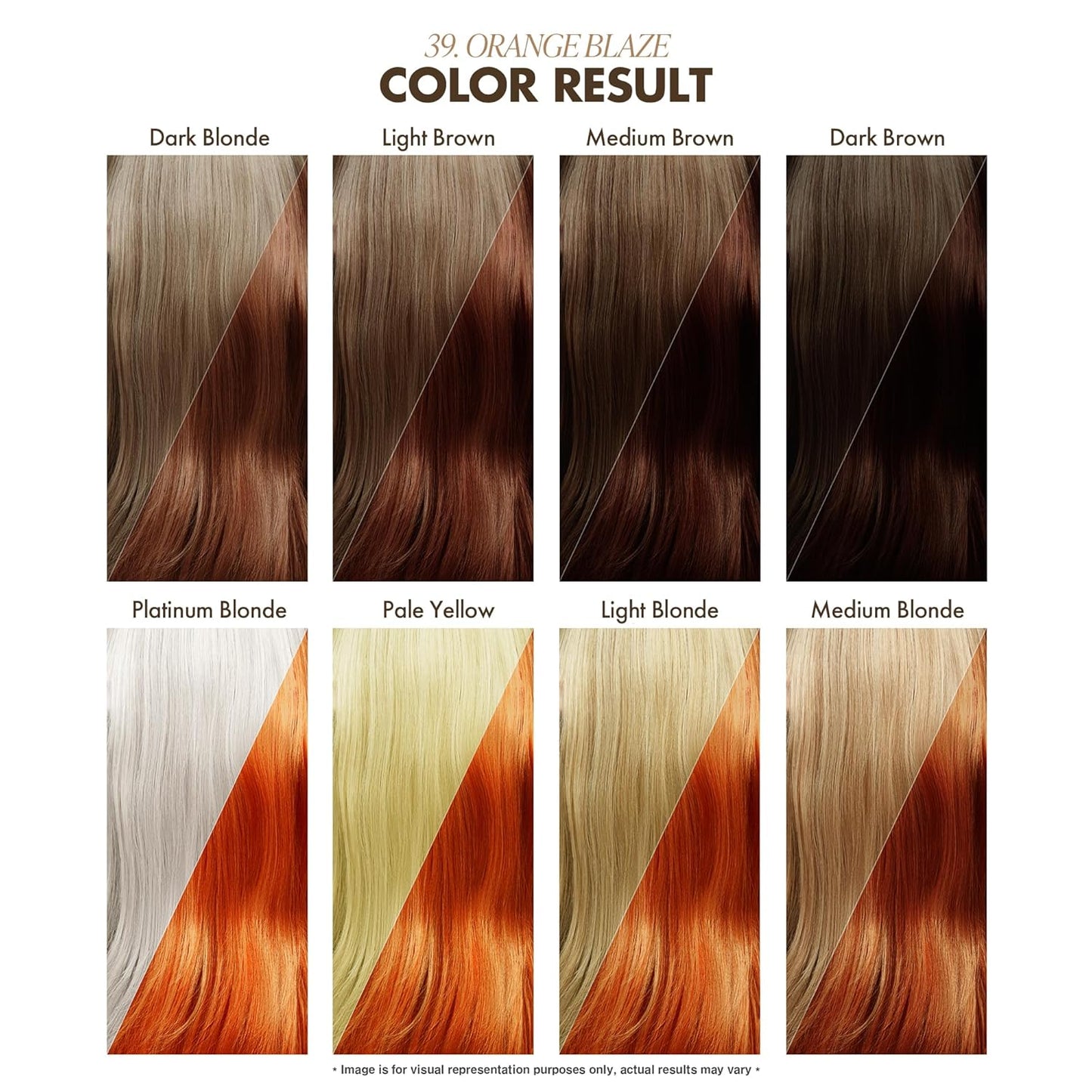 Adore Semi Permanent Hair Color - Vegan and Cruelty-Free Orange Hair Dye - 4 Fl Oz - 039 Orange Blaze